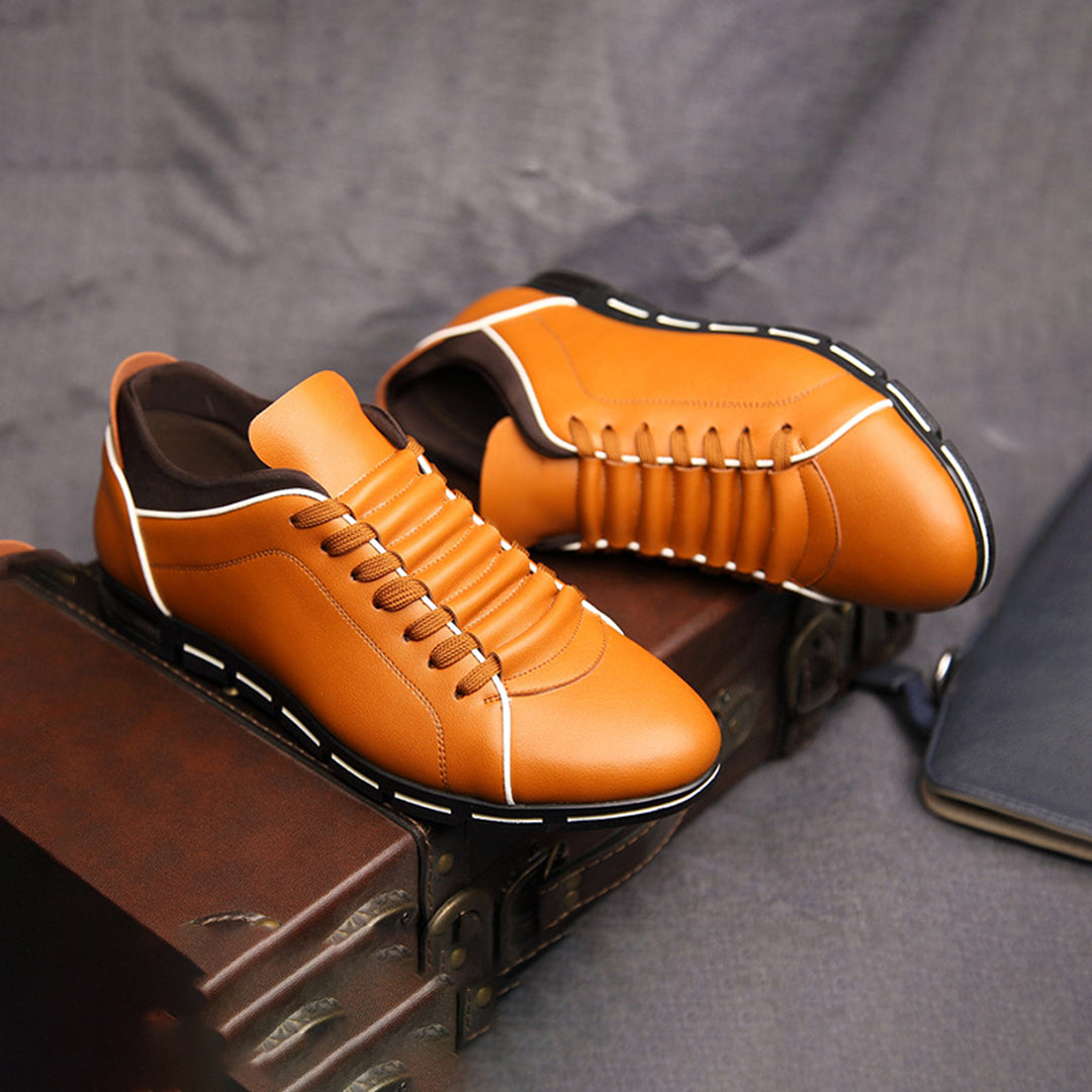 Bradley | Men's Classic Leather Low-Top Sneakers