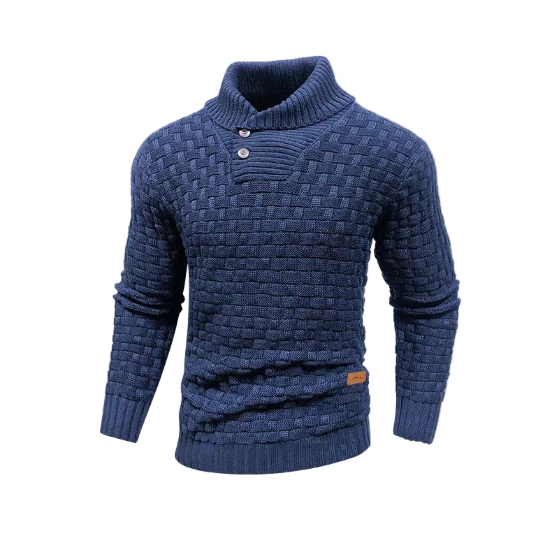 Thomas | Men's Shawl Collar Cable Knit Sweater