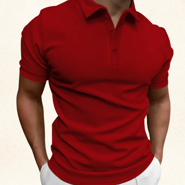 Laurence | Men's Pique Knit Short Sleeve Polo Shirt