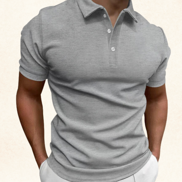 Laurence | Men's Pique Knit Short Sleeve Polo Shirt
