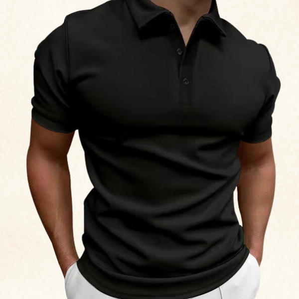 Laurence | Men's Pique Knit Short Sleeve Polo Shirt