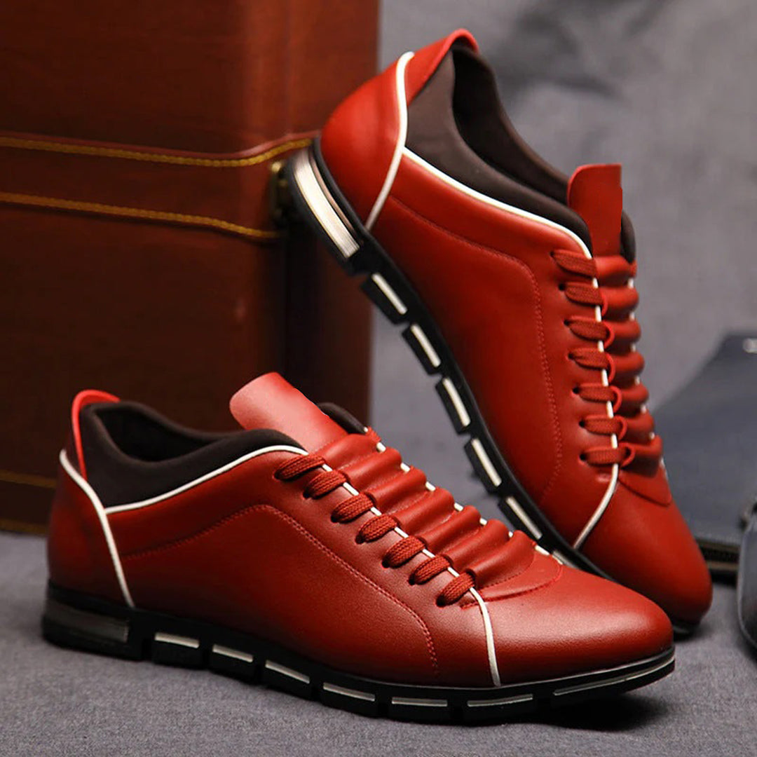 Bradley | Men's Classic Leather Low-Top Sneakers