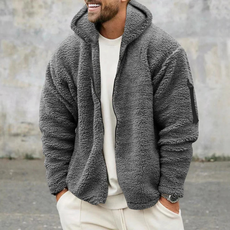 River | Men's Reversible Hooded Fleece Jacket