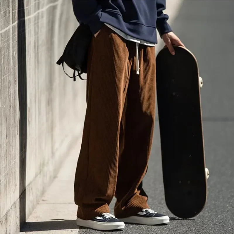 Ricky | Men's Drawstring Waist Corduroy Trousers