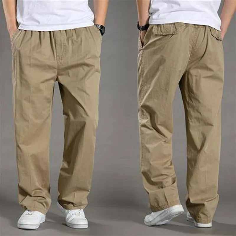 Arthur | Men's Casual Elastic Waist Cargo Pants with Pockets