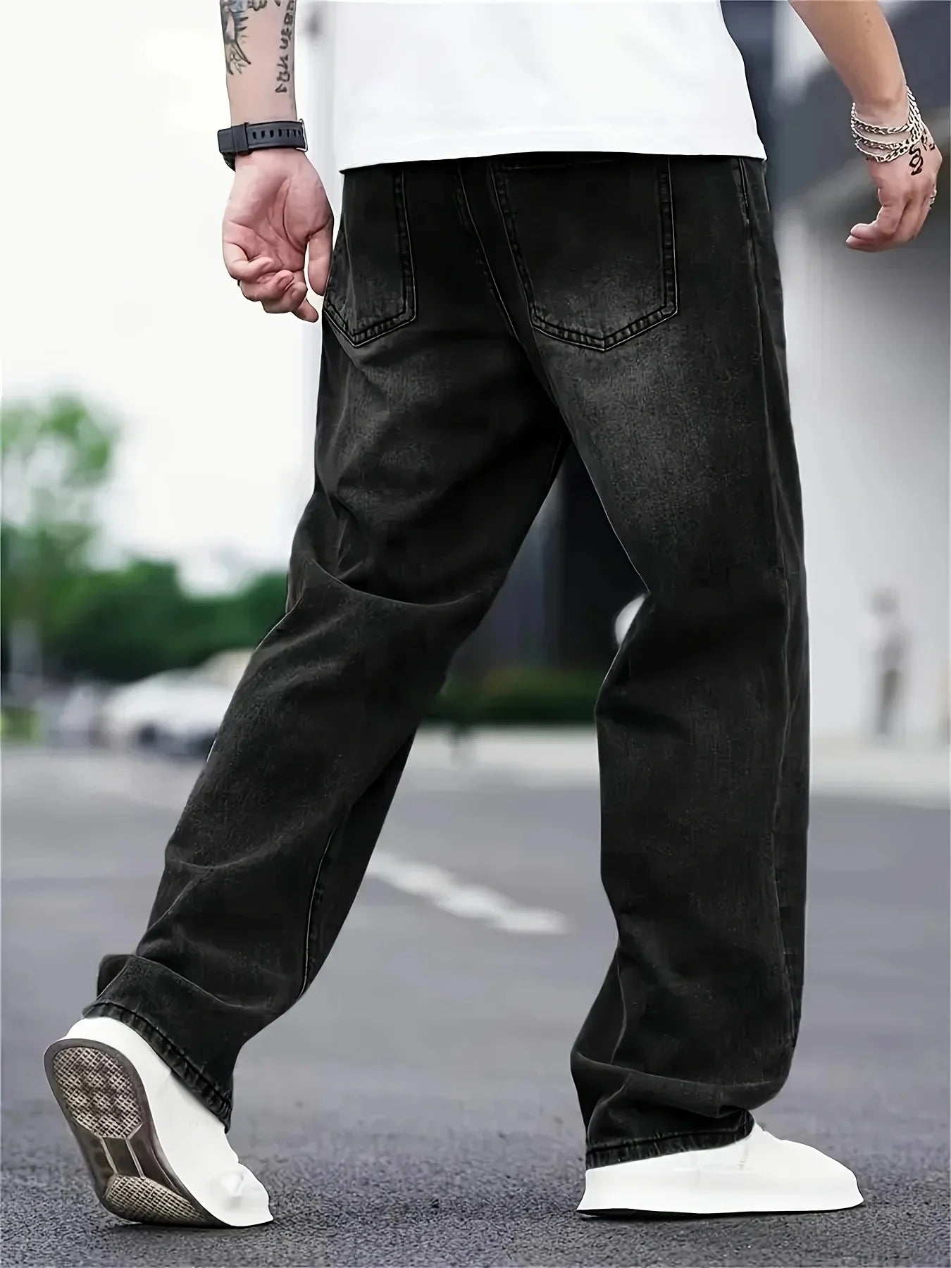 Kit | Men's Classic Baggy Straight Cut Jeans