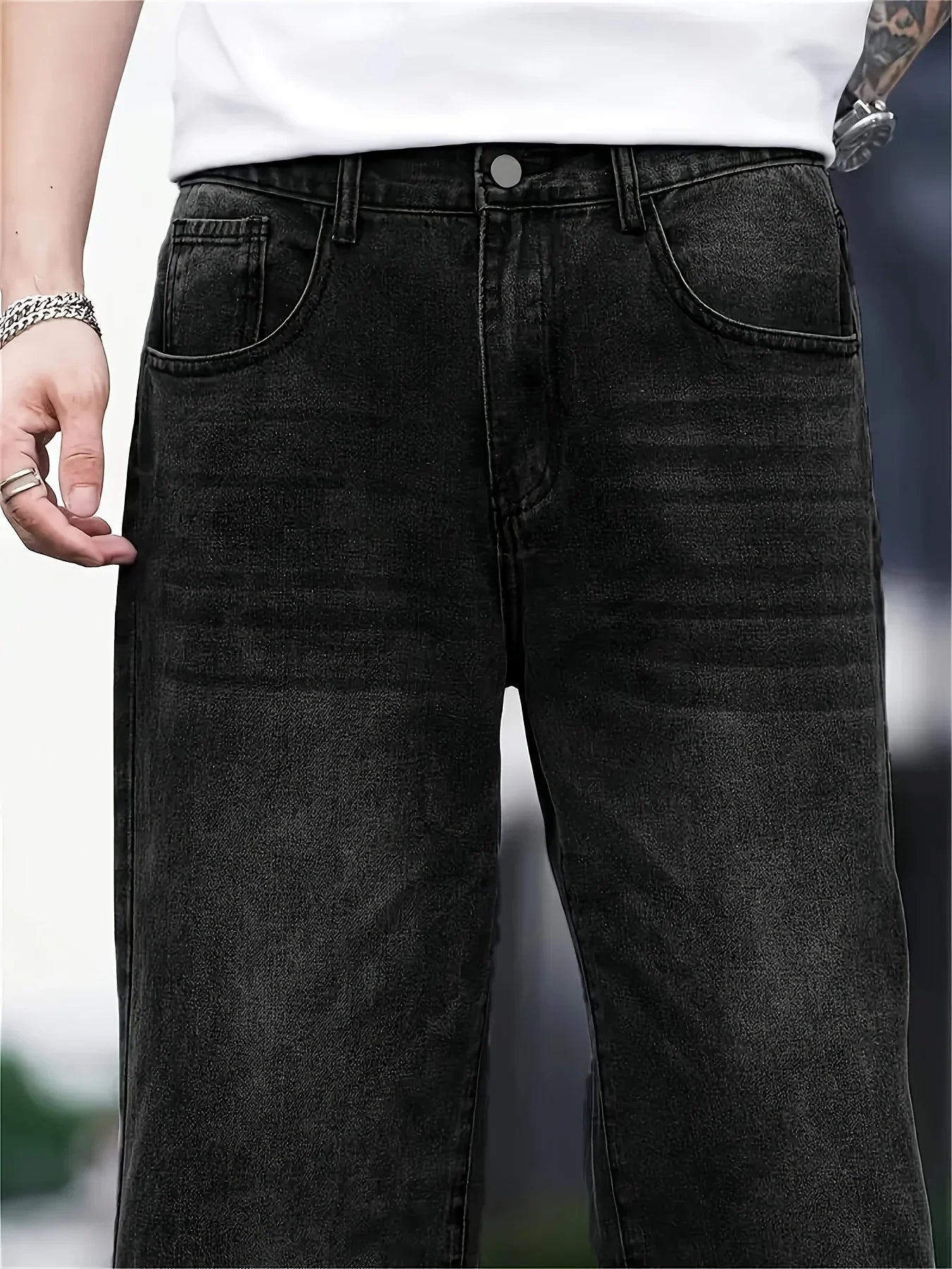 Kit | Men's Classic Baggy Straight Cut Jeans
