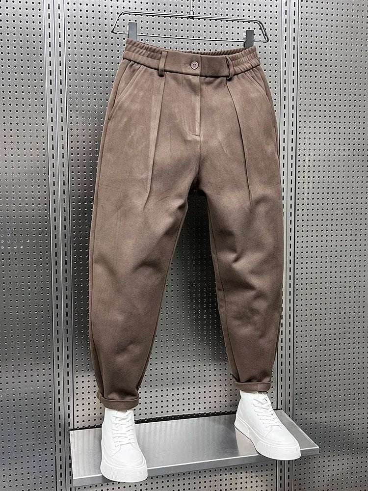 Otis | Men's High-Waist Pleated Wool Dress Pants