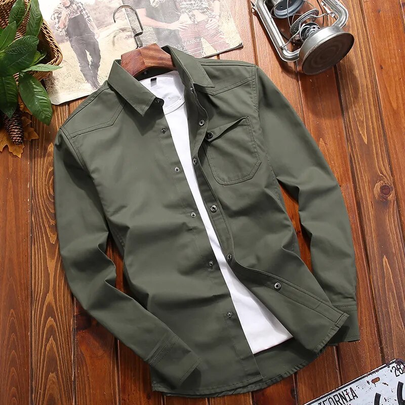 Peter | Men's Tactical Shirt with Epaulettes & Pockets