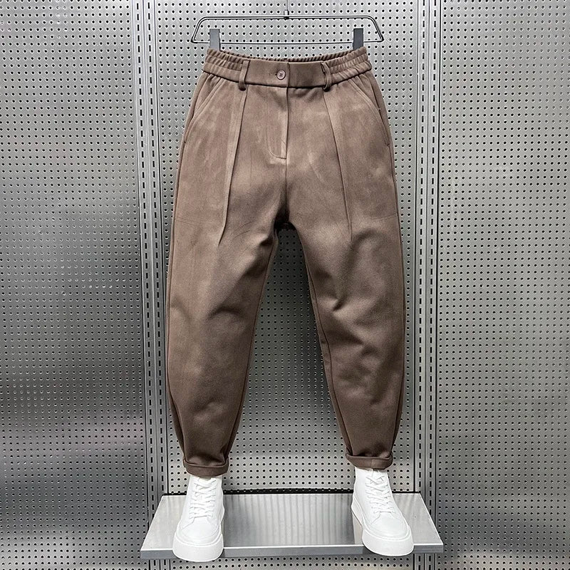 Otis | Men's High-Waist Pleated Wool Dress Pants