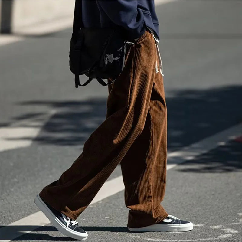 Ricky | Men's Drawstring Waist Corduroy Trousers