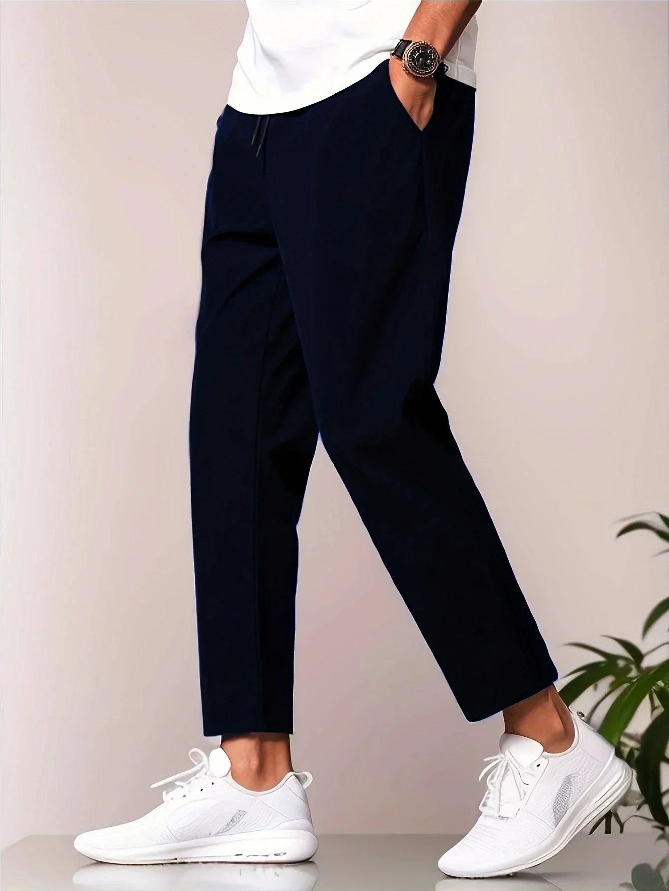 Homer | Men's Slim Fit Flat Front Casual Chino Pants