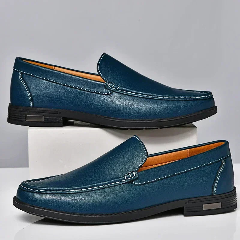 Harlow | Men's Classic Leather Slip-On Loafers
