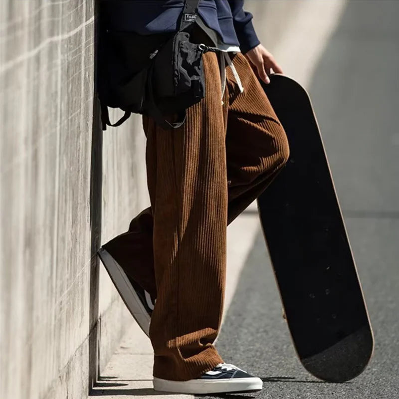 Ricky | Men's Drawstring Waist Corduroy Trousers