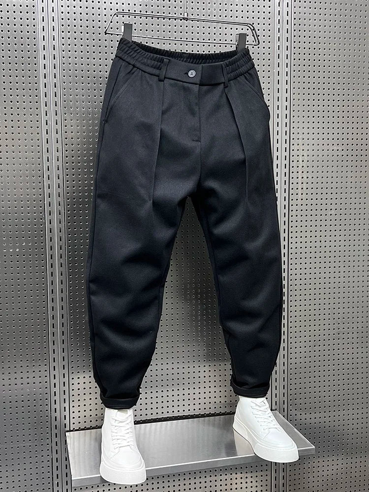 Otis | Men's High-Waist Pleated Wool Dress Pants