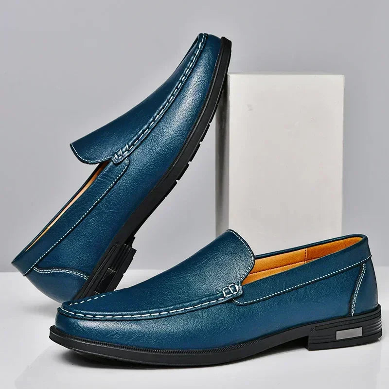 Harlow | Men's Classic Leather Slip-On Loafers
