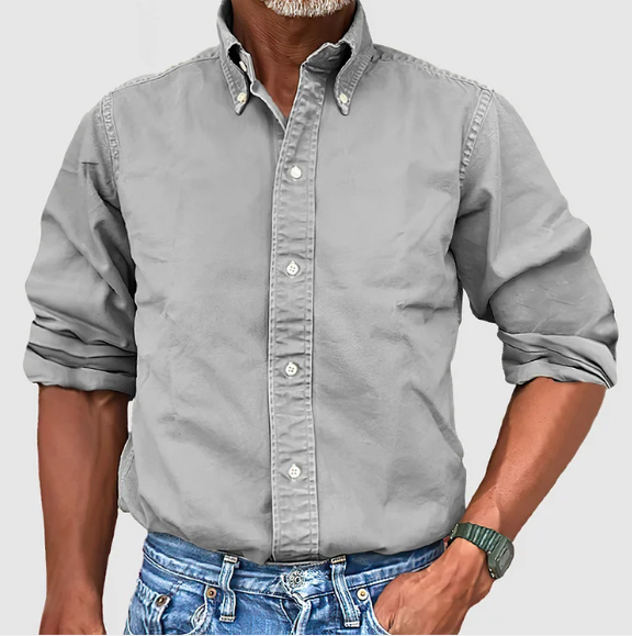 Perry | Men's Vintage Wash Cotton Button Down Shirt