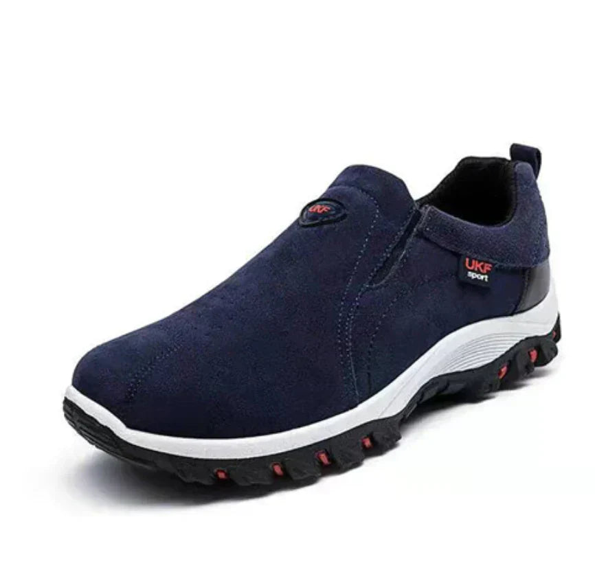 Jomar | Men's Suede Slip-On Sneakers with Elastic Panels