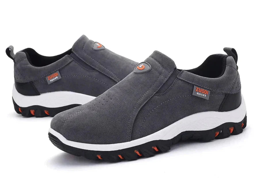 Jomar | Men's Suede Slip-On Sneakers with Elastic Panels