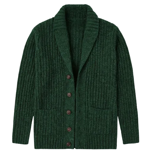 Xavier | Men's Chunky Knit Shawl Collar Cardigan