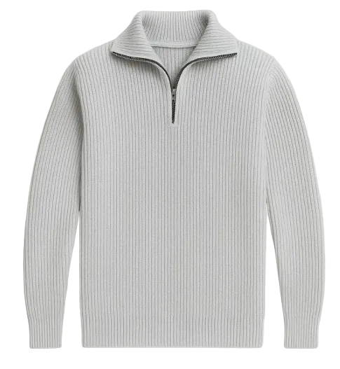 Maverick | Men's Merino Wool Quarter Zip Knitted Sweater