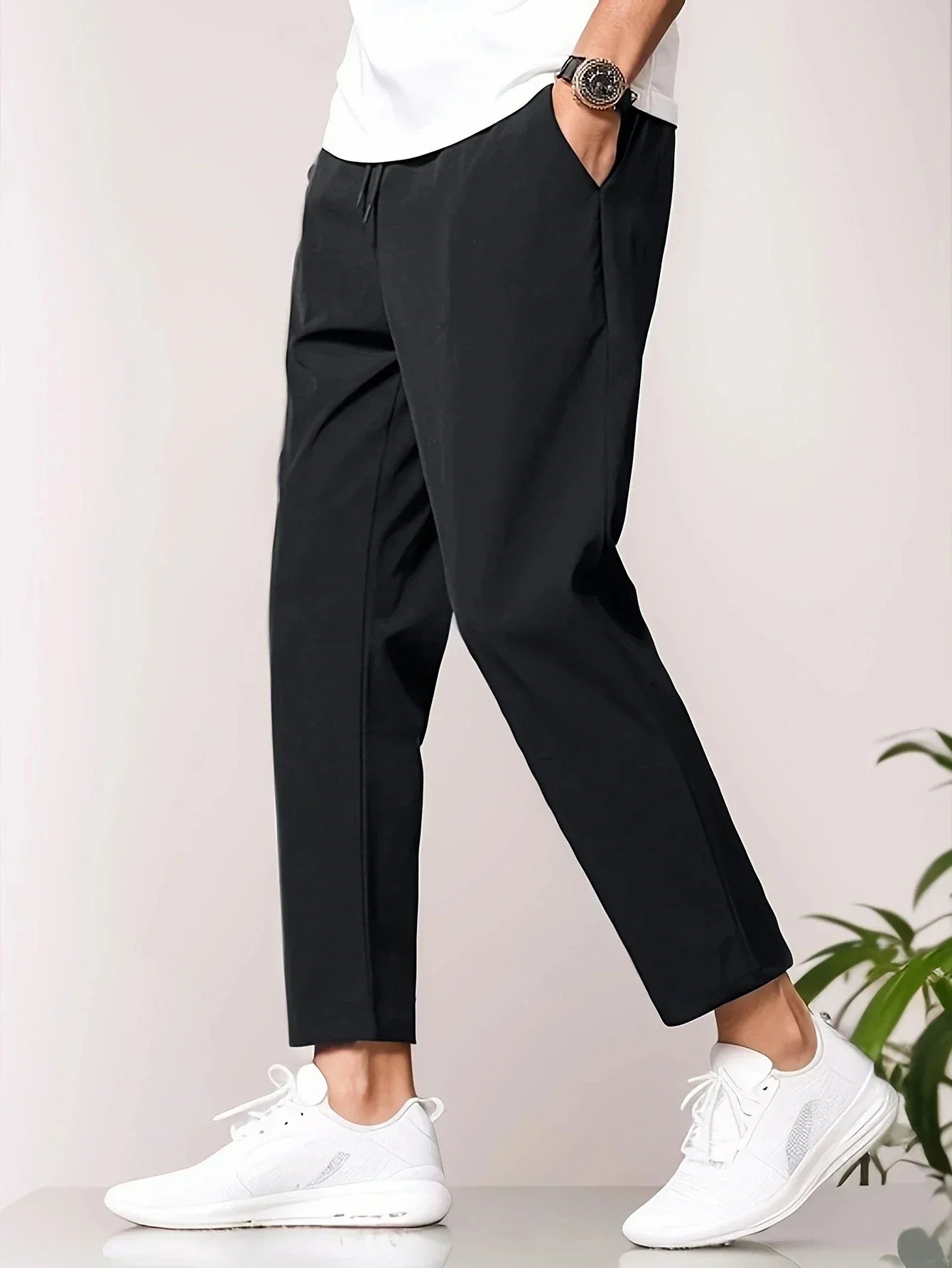 Homer | Men's Slim Fit Flat Front Casual Chino Pants