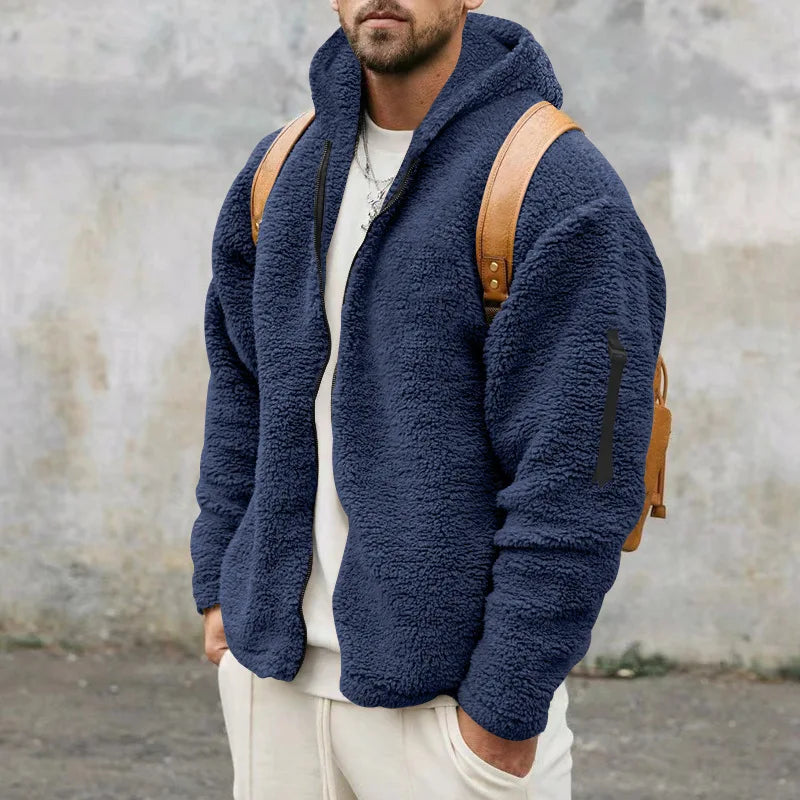 River | Men's Reversible Hooded Fleece Jacket