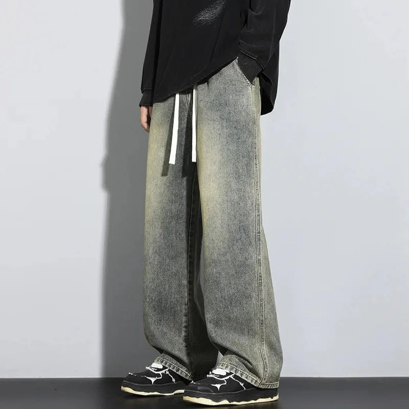 Junry | Men's Faded Baggy Denim Jeans