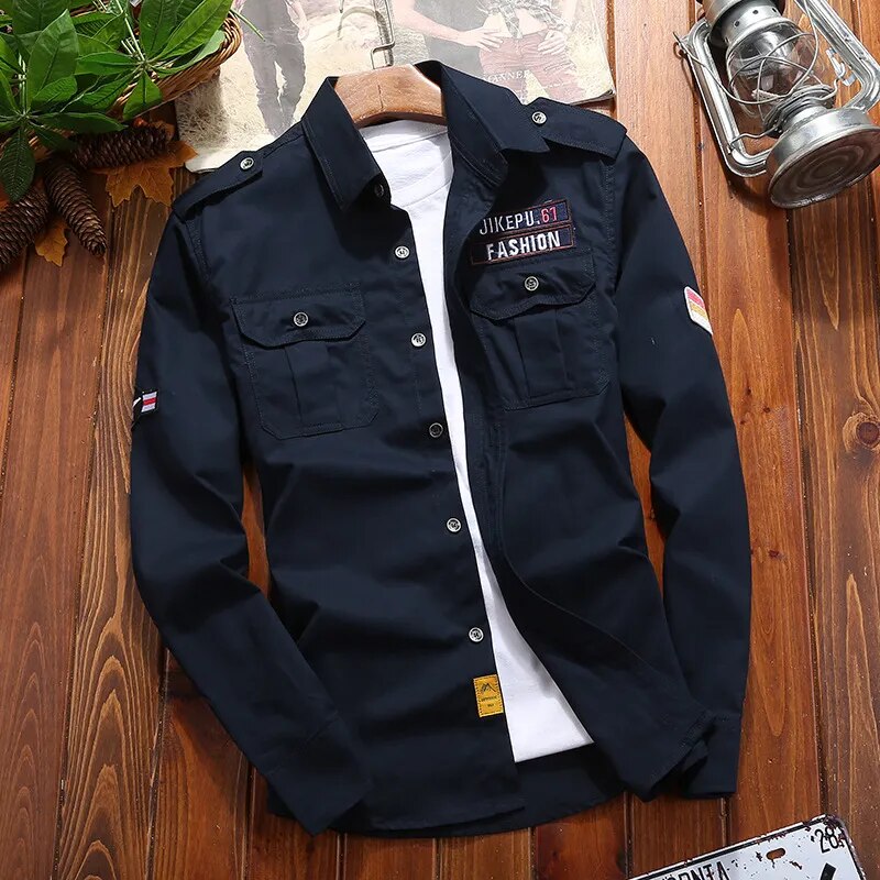 Peter | Men's Tactical Shirt with Epaulettes & Pockets