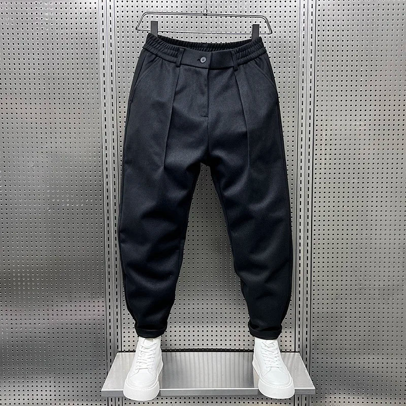 Otis | Men's High-Waist Pleated Wool Dress Pants