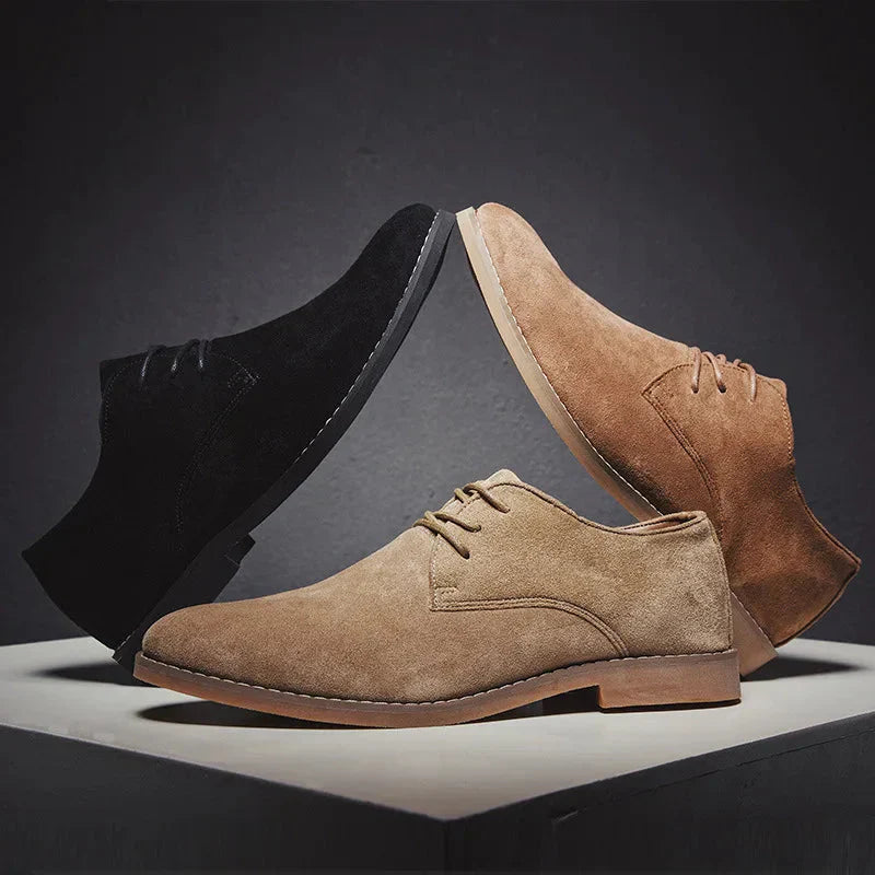 Kris | Men's Suede Oxford Lace-Up Dress Shoes