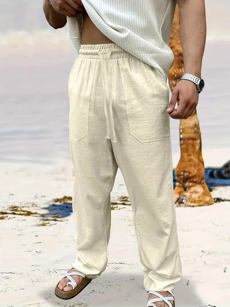 Amo | Men's Breathable Summer Pants with Pockets