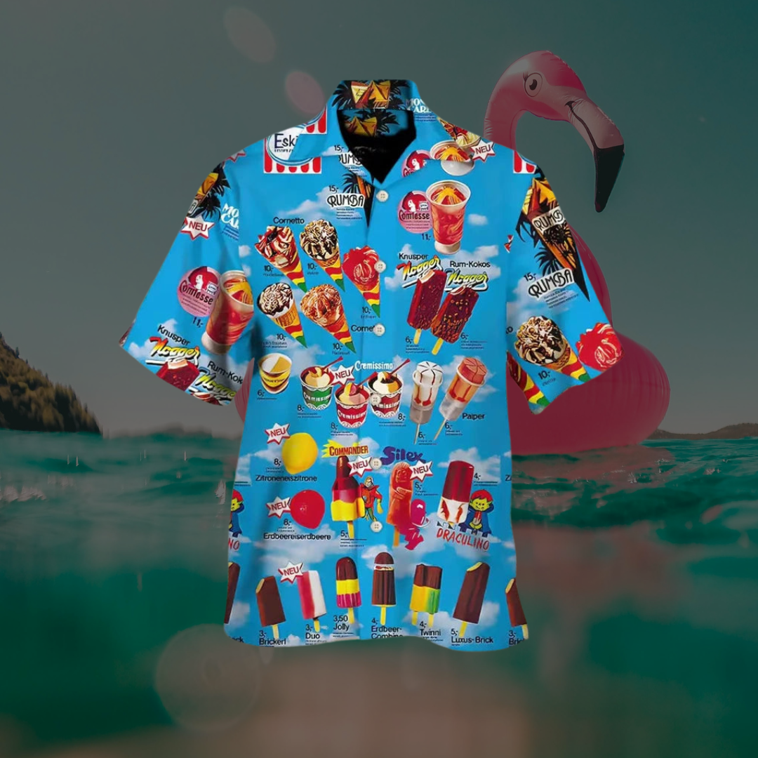 Henrik | Men's Camp Collar Short Sleeve Novelty Print Shirt