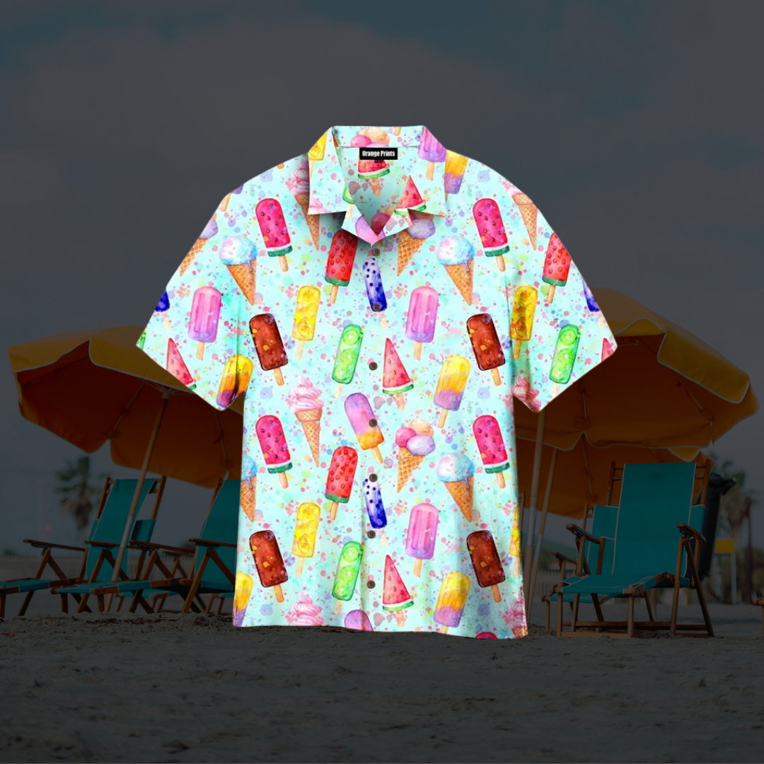 Henrik | Men's Camp Collar Short Sleeve Novelty Print Shirt