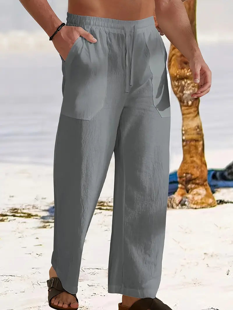 Amo | Men's Breathable Summer Pants with Pockets
