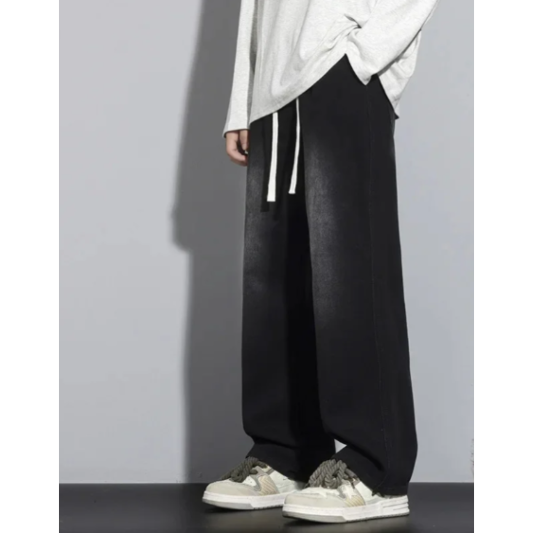 Junry | Men's Faded Baggy Denim Jeans