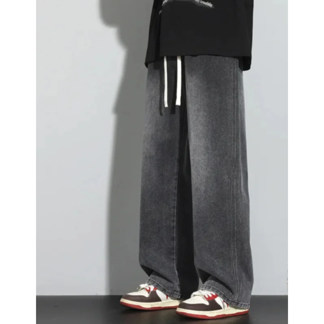 Junry | Men's Faded Baggy Denim Jeans