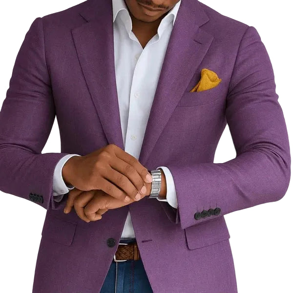 Irving | Men's Slim Fit Check Pattern Tailored Blazer