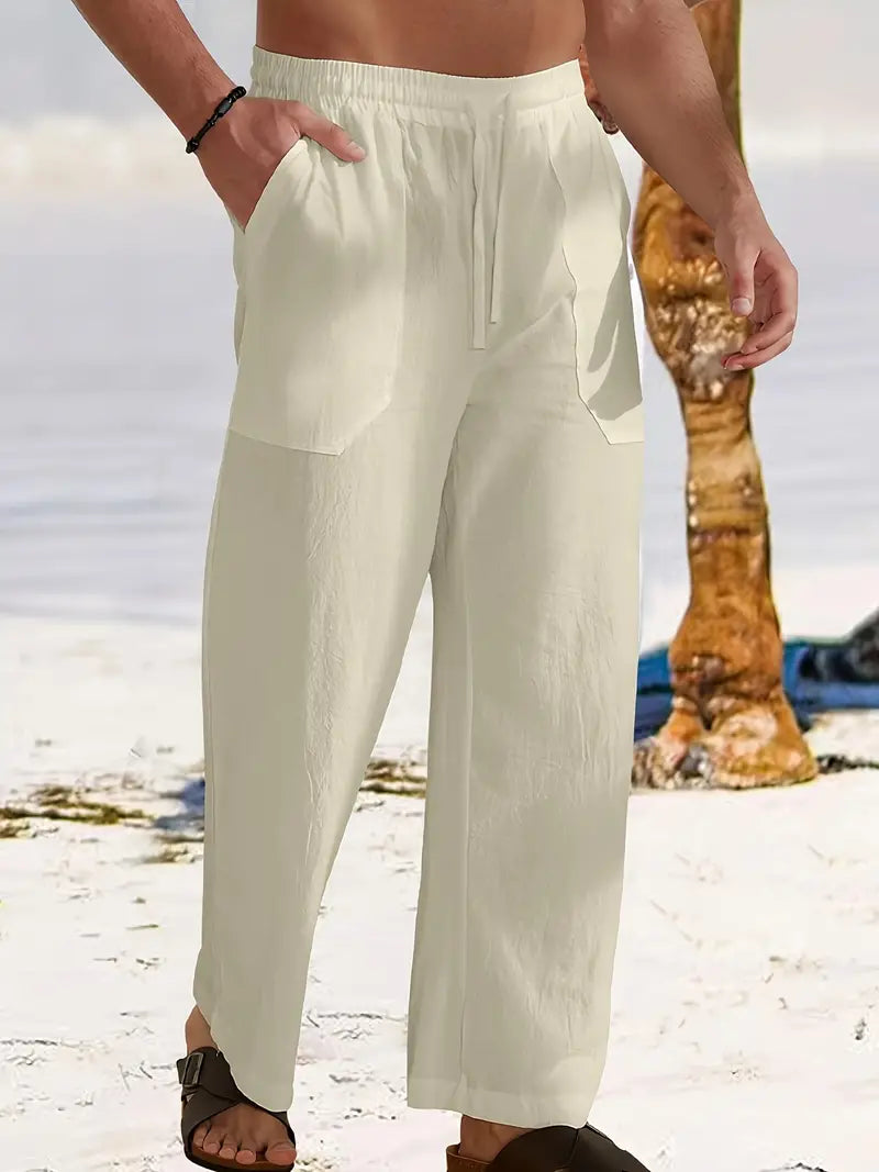Amo | Men's Breathable Summer Pants with Pockets