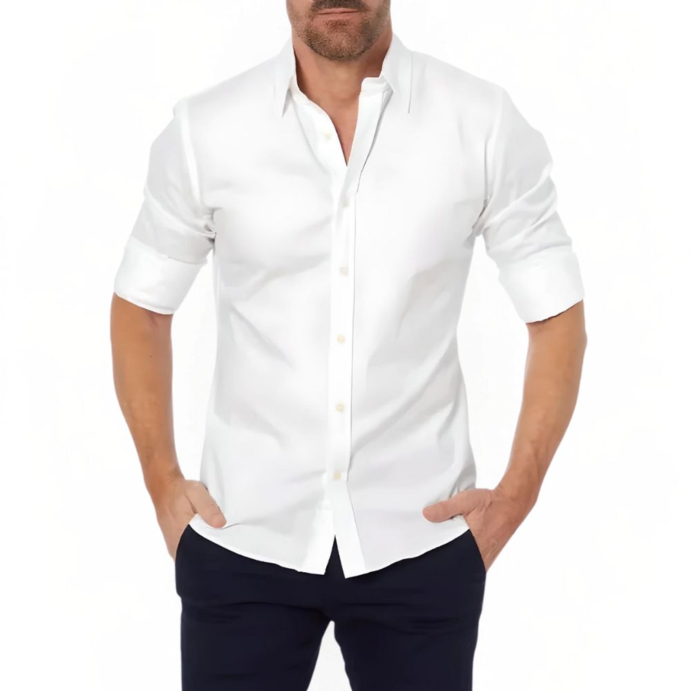 Darel | Men's Classic Long Sleeve Dress Shirt