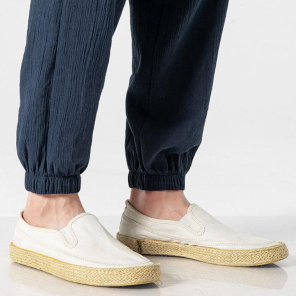 Dennis | Men's Cotton-Linen Drawstring Jogger Pants