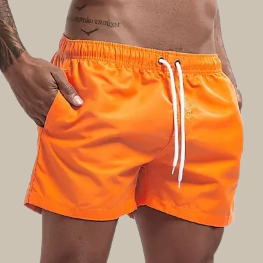 Nile | Men's Drawstring Beach Shorts with Pockets