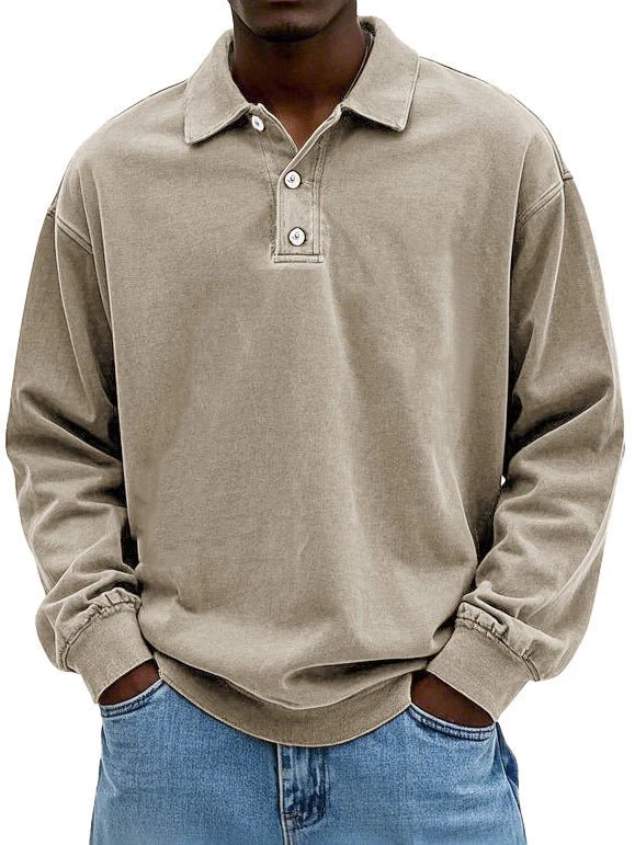 Levi | Men's Oversized Long Sleeves Polo Shirt