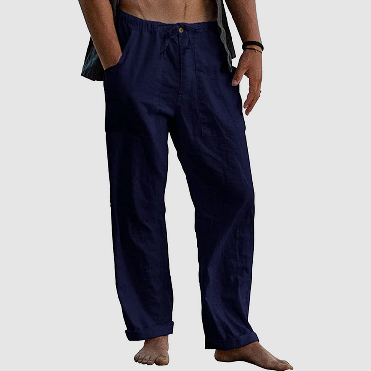 Bruce | Men's Casual Drawstring Linen Pants