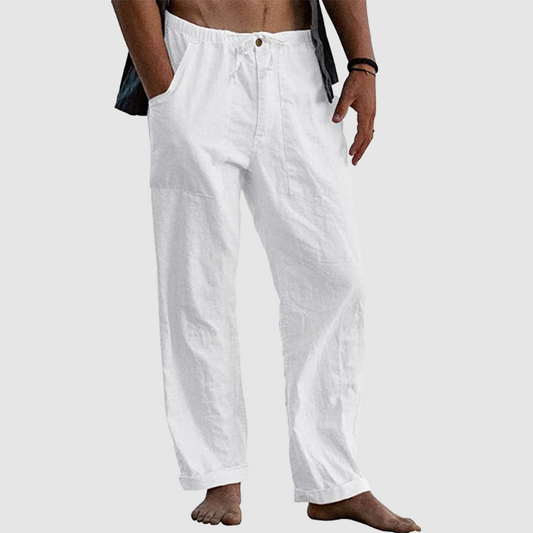 Bruce | Men's Casual Drawstring Linen Pants