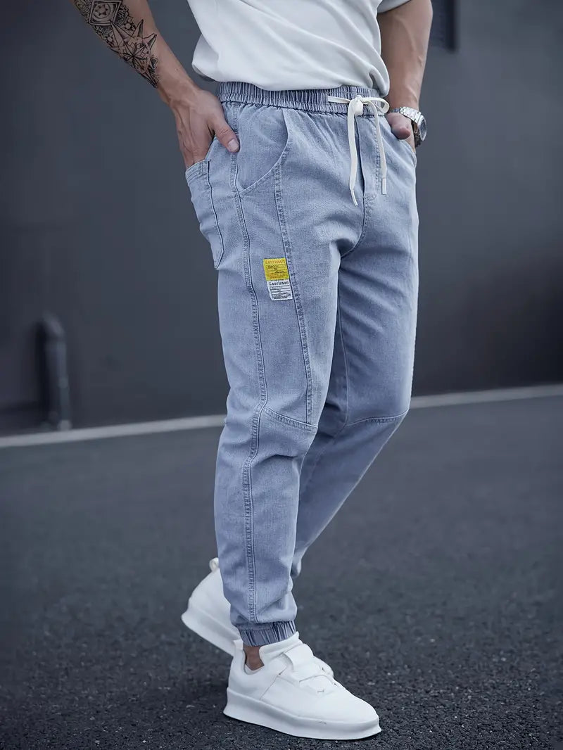 Janos | Men's Drawstring Tapered Jeans