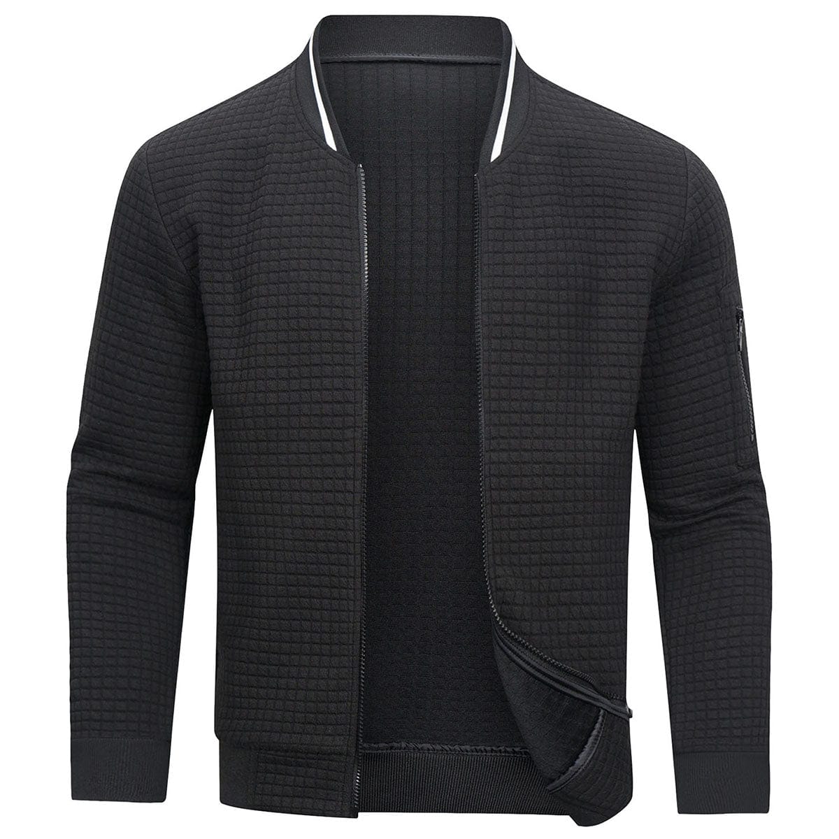Haden | Men's Lightweight Waffle Quilted Bomber Jacket