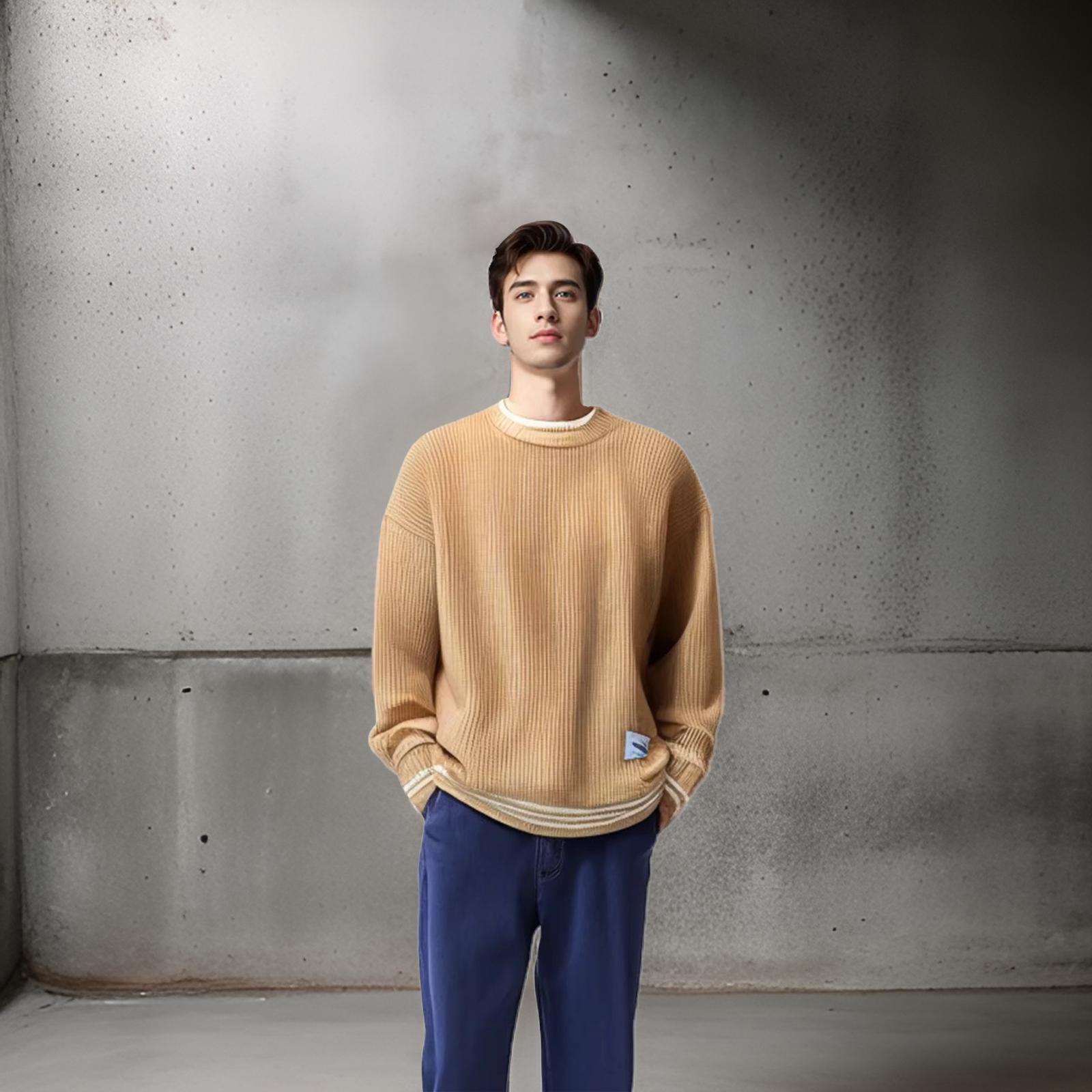 Lennox | Men's Chunky Knit Crewneck Sweater