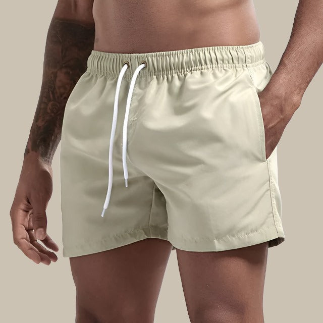 Nile | Men's Drawstring Beach Shorts with Pockets