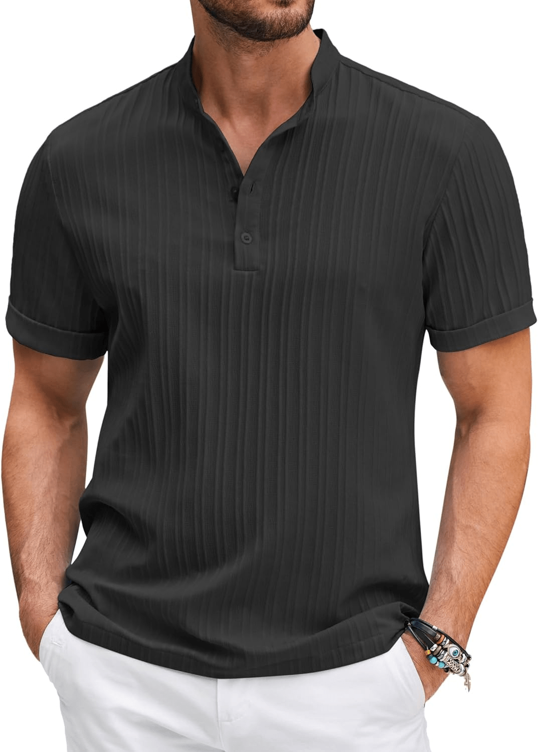 Cillian | Men's Open Collar Casual Shirt